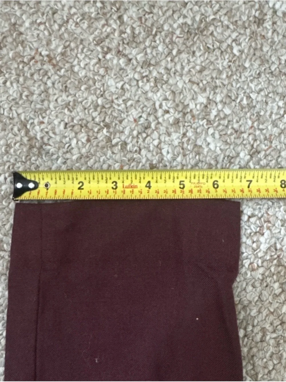 J. Crew Men's Burgundy Wool Bowery Dress Pants 31x30
